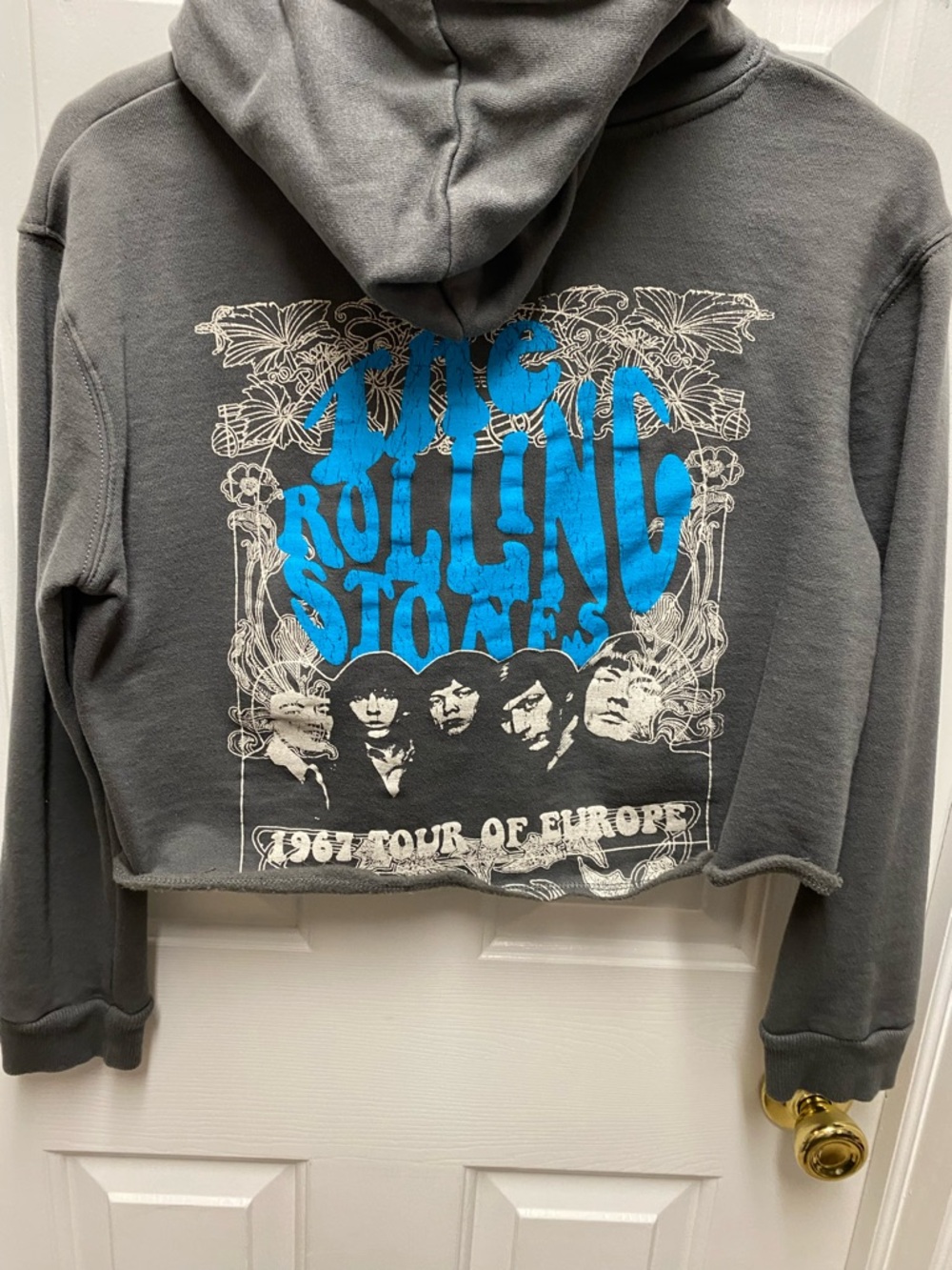 Cropped ROLLING STONES Hoodie - Picture 2 of 3